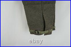 Vintage Wool Three Crown Swedish Trousers Military Army WWII Pants 38 x 29