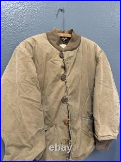 Vintage World War 2 US ARMY Men's M-1943 Field Jacket Pile Size Medium