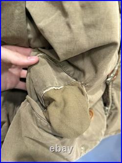 Vintage World War 2 US ARMY Men's M-1943 Field Jacket Pile Size Medium