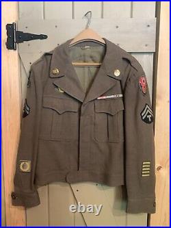 Vintage World War II Army Decorated Wool Jacket