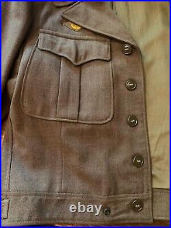 Vintage World War II Army Decorated Wool Jacket