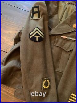 Vintage World War II Army Decorated Wool Jacket