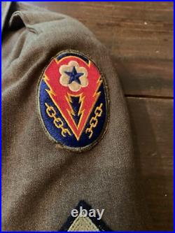Vintage World War II Army Decorated Wool Jacket