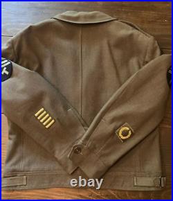 Vintage World War II Army Decorated Wool Jacket