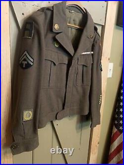 Vintage World War II Army Decorated Wool Jacket