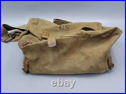 Vintage Wwii Us Army 1941 Musette Bag Powers & Co