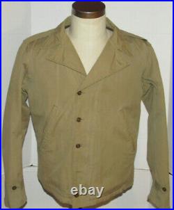 Vintage Wwii Us Army M41 Field Jacket! Talon Zipper! Epaulets! Fully Lined/m1941