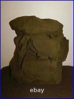 Vintage Wwii Us Army Soldier Metal Frame Rucksack Backpack