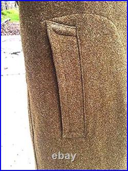 Vintage Wwii Us Wool Overcoat Military Army Air Corps Force 1942 Ww2 Uniform 36r