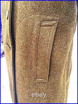 Vintage Wwii Us Wool Overcoat Military Army Air Corps Force 1942 Ww2 Uniform 36r