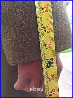 Vintage Wwii Us Wool Overcoat Military Army Air Corps Force 1942 Ww2 Uniform 36r