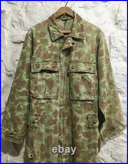 Vintage early 40's WWII U. S. ARMY FROG SKIN Camo HBT Coveralls