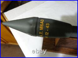 Vintage ww2 us M6A3 Inert Practice bazooka rocket u. S army u. S. Marines