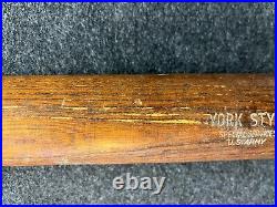 Vtg 1940s WWII US Army Special Services Rudy York Burke Hanna Baseball Bat 35