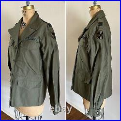 Vtg 1940s Woman's US Army M1943 FIELD JACKET size 12 R with Hood WAAC 40s Nurse