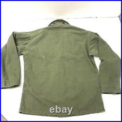 Vtg 40 50's WWII Uniform Jacket USA Army HBT Military 13 Star WW2 Shirt KAISER