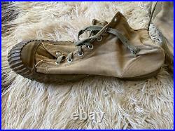 Vtg 40's WWII US Army Jungle Converse Boots chuck taylor Shoes 12 USA Authentic