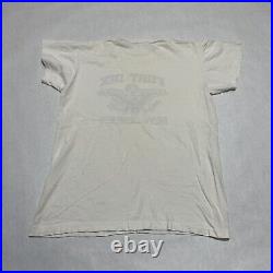 Vtg 40s Fort Dix New Jersey T Shirt L WWII Army Military Stencil Graphic War