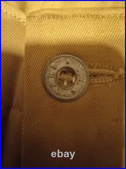 Vtg/Antique 1940's WWII ARMY MILITARY BUTTON FLY KHAKI Jodhpurs/Breeches NOS