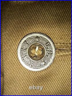 Vtg/Antique 1940's WWII ARMY MILITARY BUTTON FLY KHAKI Jodhpurs/Breeches NOS