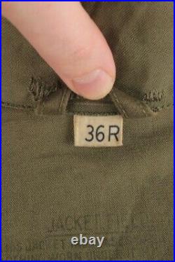 Vtg Men's WW2 US Army M-43 Field Jacket 36 Small Reg 50s Vtg Sateen