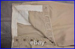 Vtg Men's WWII 40s US Army Button Fly Khakis Pants 43x31 XL WW2 1940s Trousers