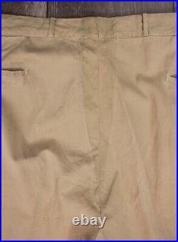 Vtg Men's WWII 40s US Army Button Fly Khakis Pants 43x31 XL WW2 1940s Trousers