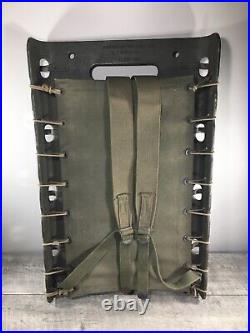 Vtg US Army American Seating Co WWII Military Pack Board Frame Radio 40s WW2