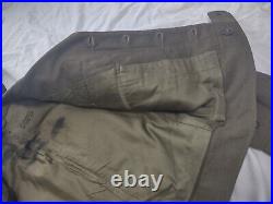 Vtg US Army Uniform Jacket & Slacks Lucky 7th Armored Division OD WWII Korea