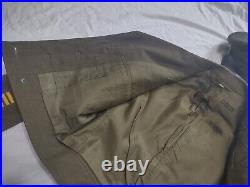 Vtg US Army Uniform Jacket & Slacks Lucky 7th Armored Division OD WWII Korea