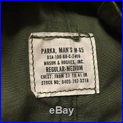 Vtg Vietnam War 60s Fish Tail Parka Trench Army Military Long Coat Jacket WWII