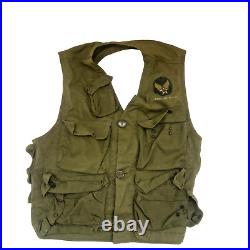 Vtg. WWII Army Air Forces TYPE C-1 Emergency Sustenance Vest with Holster