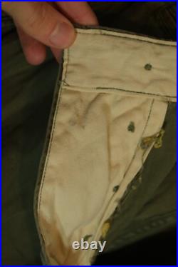 Vtg WWII Korea M-1943 M43 US Army OD Drab Trousers Chino Pants 30 W x 28 L