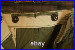 Vtg WWII Korea M-1943 M43 US Army OD Drab Trousers Chino Pants 30 W x 28 L