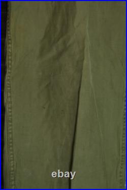 Vtg WWII Korea M-1943 M43 US Army OD Drab Trousers Chino Pants 30 W x 28 L