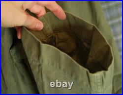 Vtg WWII Korea M-1943 M43 US Army OD Drab Trousers Chino Pants 30 W x 28 L