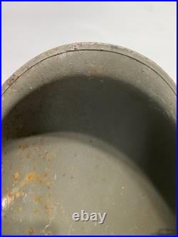 Vtg WWII M1 Helmet Swivel Bail Front Seal Original Paint Army Military No Liner