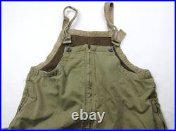 Vtg WWII Tanker Bib Overalls With 1st Anti Tank Battalion Stencil WW2 US Army RARE