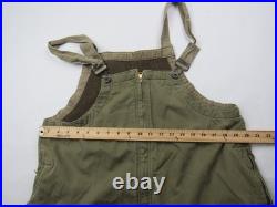 Vtg WWII Tanker Bib Overalls With 1st Anti Tank Battalion Stencil WW2 US Army RARE