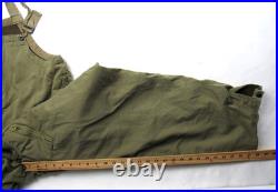 Vtg WWII Tanker Bib Overalls With 1st Anti Tank Battalion Stencil WW2 US Army RARE