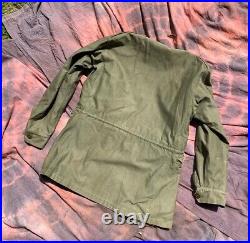 Vtg WWII U. S. Army M-1943 M1943 Field Jacket 1st Version 38 M Original Repair