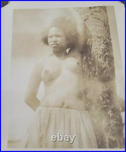 Vtg WWII US Army Albino South Pacific Photo Papa New Guinea Fiji Tribe Natives