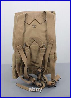 Vtg WWII US Army Haversack Backpack Dated 1942 Unissued Boyt 42 WW2