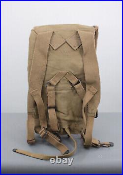 Vtg WWII US Army Haversack Backpack Dated 1942 Unissued S. F. Co