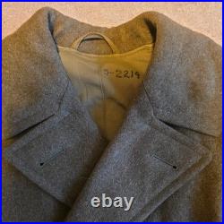 Vtg. WWII US Army Overcoat Wool Trench Coat Great Coat Size 40 1942 Vtg. WWII US Army Overcoat Wool Trench Coat Great Coat Size 40 1942