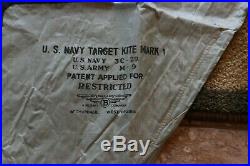 WW 2 U. S. Airplane Army-Navy Mark 1 Target Kite Authentic Original Lot of 3