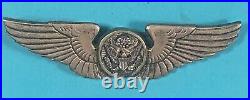 WW 2, US Army Air Corps Air Crew Silver Wing, CBI Made, No HM, VG Cond, #11