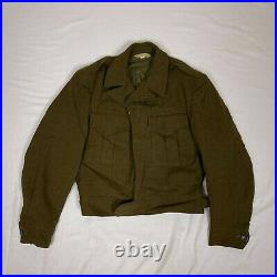 WW II Era 1947 US Army Jacket Field Wool O. D. 34S No. 55 J 569 660 Military