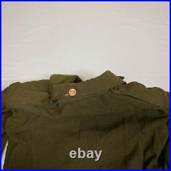 WW II Era 1947 US Army Jacket Field Wool O. D. 34S No. 55 J 569 660 Military