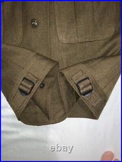 WW II Era U. S. Army Wool IKE Jacket & Trouser Set WithTie, Dress Hat & Cap